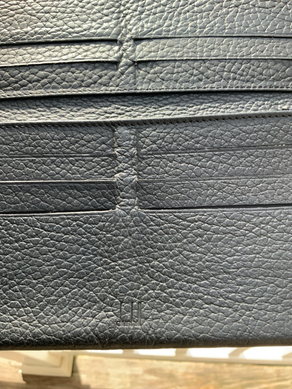 Dunhill Black Leather Long Wallet with Gold Accent GUC leather like butter - Picture 9 of 16